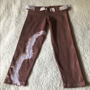 Passion Fitness Zumba Supplex brown/white capris M